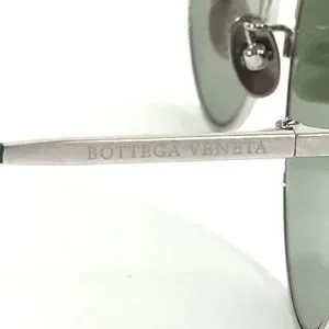Bottega Veneta BV0246S 004 Round Sunglasses - Silver \\ Green Bottega Veneta Sunglasses BV0246S 004 Green Silver Frames w  main image 3